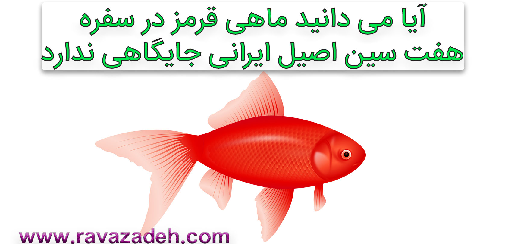 تصویر از آیا می دانید ماهی قرمز در سفره هفت سین اصیل ایرانی جایگاهی ندارد