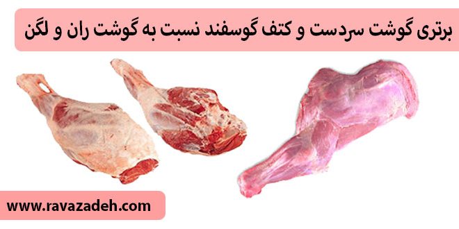 برتری گوشت سردست و کتف گوسفند نسبت به گوشت ران و لگن روازاده سایت حکیم دکتر روازاده پدر طب