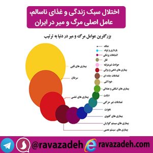 اختلال سبک زندگی و غذای ناسالم، عامل اصلی مرگ و میر در ایران