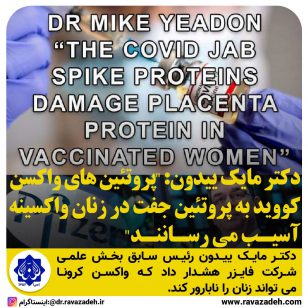 تصویر از پروتئین های واکسن کووید به پروتئین جفت در زنان واکسینه آسیب می رسانند