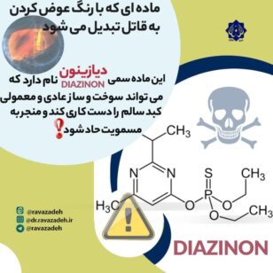 مقاله شماره سی وسوم: سم دیازینون می تواند سوخت و ساز عادی و معمولی کبد سالم را دست کاری کند و منجر به مسمومیت حاد شود